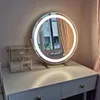 Kompaktowe lusterka lustra makijażu z światłem LED do podróży przenośna próżność miroir z 10x powiększenie komplek
