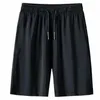 Men's Shorts Men Sorts Ice Silk Mes Elastic Summer Breatable Camouflae Quick-dryin Pants Loose Tin Beac Sports 6XL Sort