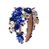 Bandeau baroque de luxe bandeaux de cerceau de cheveux de fleur en trois dimensions pour la fête de bal Wediing FG464
