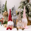 Decoratieve objecten Figurines Knome Kerstmis gezichtsloze pop vrolijke decoraties voor thuis ornament Xmas Navidad Natal Year 230818