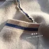 여자 스웨터 스웨터 스웨터 느슨한 패션 롱 카디건 편지 인쇄 여성 니트 두껍게 한국 영어 알파벳 코트 201016 Z230819