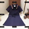 girls dresses Polo shirt design baby skirt Free shipping Designer Dress Size 100-160 CM kids Summer Pleated skirt new product April10