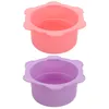 Brooches 2pcs Silicone Mask Bowls Anti-fall Bowl Foldable Facial Making Salon DIY