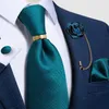 Neck Ties Luxry Tie Red Paisley Black Men's Ties Wedding Accessories Neck Tie Handkerchief Cufflinks Lapel Pin Gift For Men DiBanGu 230818