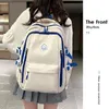 School Bags Student Bag Preppy Style Backpack for Girls Fashion Canvas Travel Rucksack Teenagers Backpacks Simple Solid Color 230818