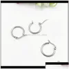 Clasps Hooks 50Pcslot Wholesale Jewelry Stainless Steel Findings Sier Color Earrings For Ear Diy Drop Earring Settings 9Ga7R Igdr0 D Dhael