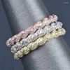 Wedding Rings Caoshi Shinning Twist Shape Ring For Women Delicate Fashion Finger Sieraden Betrokkenheid Bright Zirconia Accessoires