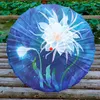 Guarda -chuvas 82cm azul antigo guarda -chuva de petróleo de petróleo Mulheres Hanfu Dance Antique teto clássico colegas de sol