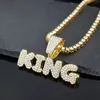 hiphop marque tendance pour hommes avec diamant incrusté de strass collier femme marque militaire lettre pendentif personnalisé hip-hop simple et personnalisable