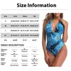 Kvinnors badkläder Kvinnor Blomma Print One Piece Baddräkter 2023 Sexig Push Up Large Size Vintage Bodysuit Beach Wear Bathing Suits