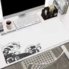 Tapis de souris poignet 90x40cm grand tapis de souris de jeu noir blanc grand tapis de souris jeu d'ordinateur verrouillage tapis de souris clavier bureau tapis de souris R230819