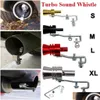 Exhaust Pipe Car Turbmuffler Sound Simator Turbo Whistle S/M/L/Xl Vehicle Refit Device Drop Delivery Mobiles Motorcycles Parts System Dhf1V