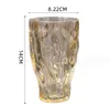 The latest 12oz tree pattern cup Phnom Penh glass coffee mug glass wine glass, many style choices, support customization of any logo