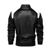 Vestes pour hommes Vestes pour hommes Haute qualité moto en peluche PU Coacts modèles personnalisables S-2XL 230816