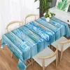 Table Cloth Ocean World Pattern Tablecloth Fashion Minimalist Tablecloth Home Office Square Tablecloth Anti-fouling Dressing Tablecloth R230819