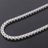 Groothandel 3 mm Nieuwe Clasp Tennis kettingketens Iced Out Vvs def ronde Cut Moissanite Diamond 10K 14K 18K Gold 925 Silver