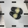 Детские сандалии золотые печать для девочек-тапочки детская модная обувь летняя детская упаковка коробка размером 26-35 #multiple продукт