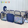 Baby Rail Imbaby Kids Furniture Playpen For Children Stora torr pool Säkerhet inomhusbarriärer Hem Lekplats Park 0 6 år 230818