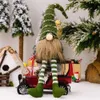 Decoratieve objecten Figurines Knome Kerstmis gezichtsloze pop vrolijke decoraties voor thuis ornament Xmas Navidad Natal Year 230818