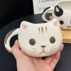 L'ultima tazza da caffè in ceramica per modellare gatti dei cartoni animati da 14,5 once, molti stili scelgono, supporta la personalizzazione di qualsiasi logo