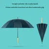 Guarda-chuvas guarda-chuva de madeira macia alça de sol sombreando ensolarado e chuvoso duplo use 16 osso reto