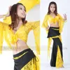 Stage Wear Dance Belly 2 PCs COSTUTTO Pantaloni top in pizzo SIUT 11 Colori