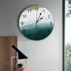 Orologi da parete Sea Beach WaterColor Gradient Cameretta Orologio da letto grande cucina moderna da pranzo rotonda soggiorno orologio