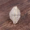Bant Halkaları Takı Batch Titanyum çelik parmak saç egzotik stil kadın kil tam elmas abartılı yüzük paslanmaz çelik halka j230819