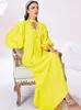 Etnische kleding Eid Lantern Sleeve Party Moslim Lange jurken voor vrouwen Jalabiya -jurk Abaya Kimono Maxi Robe Marokkaanse Caftan Vestidos 2023