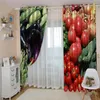 Gordijn po fruit gordijnen 3D set voor slaapkamer woonkantoor el thuis muur decoratieve decoratie