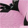 Bilsäte täcker ers ungdomar fL Set Polyester Fabric Protect Protector Pink For Women Girls Drop Delivery Mobiles Motorcyklar Interiör DHEB6