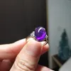 Cluster Rings 1pcs/lot Natural Amethyst Ring Female Crystal Noble Purple Charm Gem Multiple Styles Jewelry Amulet Grace Taki Woman's Gift