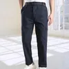 Men's Pants Mid Waist Comfortable Stylish Straight With Multiple Pockets Breathable Soft Durable Trousers For Casual Wear