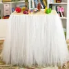 TUTU Table Skirt Tulle Tableware for Wedding Decor Birthday Baby Shower Party Tulle Table Skirt fast delivery WQ19239w