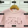 vêtements de marque pour enfants jolis ensembles de bébé rose taille 90-160 CM 2pcs pulls imprimés animaux et pantalons de couleur unie nouveau produit April06