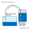 기타 자동차 조명 수동 흡입 파이프 가스 사이펀 펌프 가솔린 연료 물 쉐이커 안전 자체 프라이밍 호스 배관 호스 투명 DHHHGO