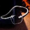 Verstelbare VVS def moissaniet -pass diamant tester Tennis Bracelet 925 zilveren vaste gouden tennisketen hiphop sieraden