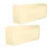 Stol täcker 2st universell soffa armstäckning elastisk skydd för fast färgskydd tyg beige