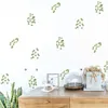 Wall Stickers 6sheet/set Green Plants DIY Sticker Watercolor For Living Room Bedroom Decals Fresh Office Nursery Decor Post