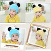 Casquettes Chapeaux 2 Couche Bébé Enfants Cap né Avec Oreilles Coton Bébés Accessoires Fille Garçon Automne Hiver Chapeau Toddler Beanie Bonnet 230818