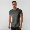 Camisetas masculinas 2023 Summer Mens Casual algodão O-pescoço TSHORT Moda de manga curta Black White Camisetas homens roupas