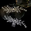 Clip per capelli Asnora Bridal Cz Accessori pettini Crystal Zirconia Cena festa di gioielli per donne Gifts Serre Tete Mariage