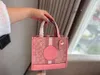 Luxe dames kleine tote mode handtas crossbody tas roze dinertassen vrouwen valentijnsdag cadeau 2023 portemonnee