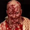 Maski imprezowe łysy blizny Halloween maska ​​horror twarz homonia diabła demon cosplay rekwizyty maskarady pokazuje narzędzie 230818