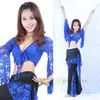 Stage Wear Dance Belly 2 PCs COSTUTTO Pantaloni top in pizzo SIUT 11 Colori