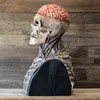 Party Masks The Latest Skeleton Biochemical Mask for Halloween Cosplay Props Silicone Full Cover Head with Hat PR Sale 230818