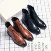 Botas de luxo masculino designer de negócios do tornozelo masculino casual de alta qualidade para sapatos de vestido formal de escritório mais tamanho 3848 230818