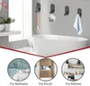 Badezubehör Set Badezimmer Hardware Edelstahltuchhalter Toilettenpapier Punch-Free Wall Shelf Schwarzes Zubehör