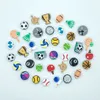 Аксессуары для обуви 1PC Ball Jibz Charms Basketball Football Volleyball