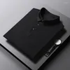 Men's Polos Arrival Fashion Super Large Summer Thin Ice Silk Short Sleeve High-end Lapel Polo Loose Plus Size M-3XL4XL5XL6XL7XL8XL